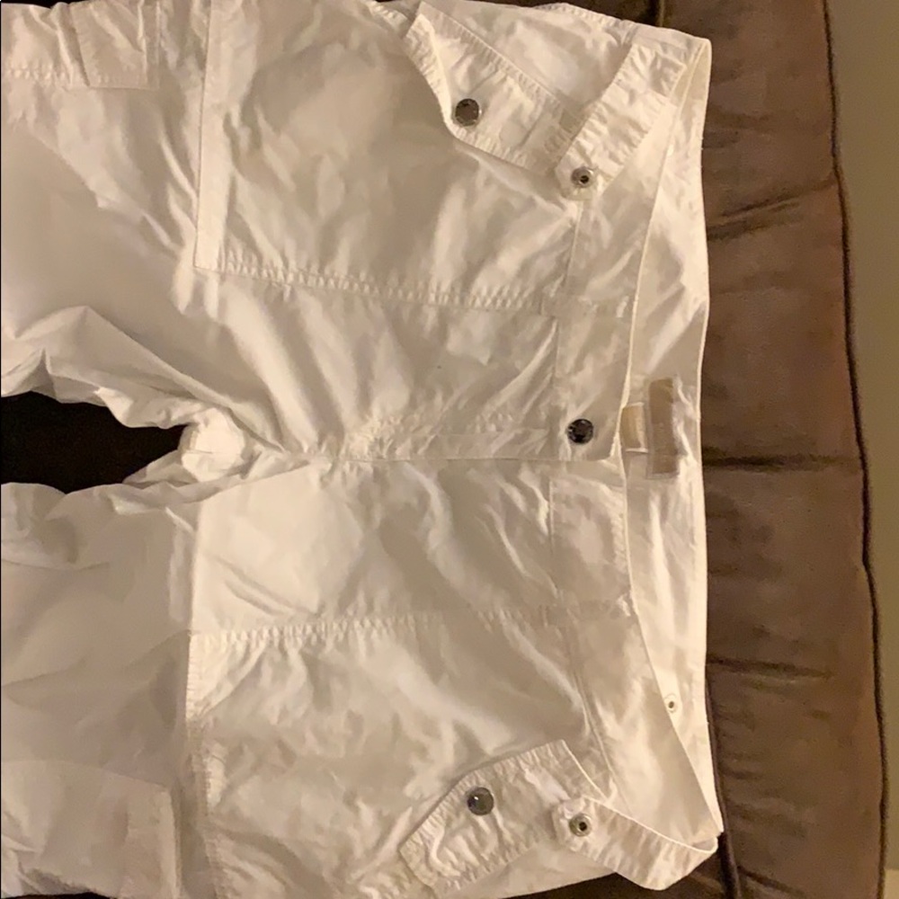 Michael kors white cotton cargo pants 14p